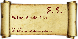Pulcz Vitália névjegykártya
